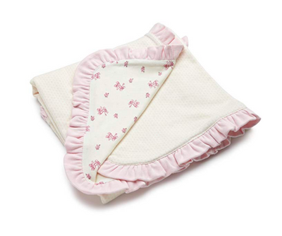 Vitamins Baby Baby-girls Newborn Sweet Little Steps 2-Ply Interlock Blanket - Footsis.com