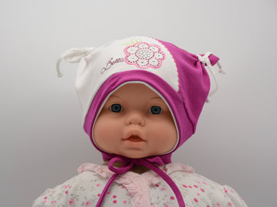 Limited Edition Soft Baby Girl 'Flower Bella' Hat Cotton Blend Baby 6-24 Months - Footsis.com