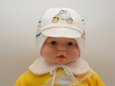 Limited Edition Soft Baby Boy 'Motorcycle' Hat Cotton Blend Infant 6-12 Months - Footsis.com