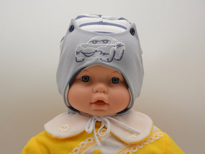 Limited Edition Soft Baby Boy 'Car' Hat Cotton Blend Infant 3-6 Months - Footsis.com