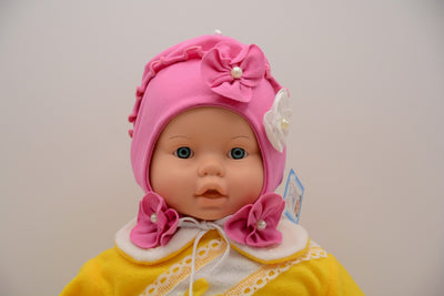 Limited Edition Soft Baby Flower Hat Cotton Blend Infant 6-12 Months - Footsis.com